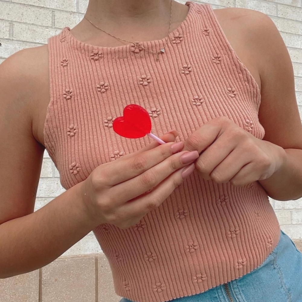Flower Detail Crop Top